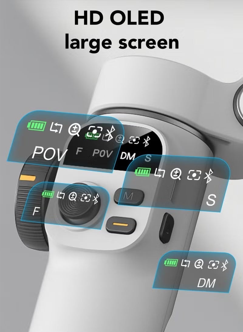 اوتشوان مثبت هاتف ذكي من نوع Smart X2 بثلاثة أطوار، مع عصا إضافة مدمجة بطول 20 سم، وقاعدة قياسية محمولة، وتصوير باندورة 360 درجة، وتسجيل فيديو - Image 4